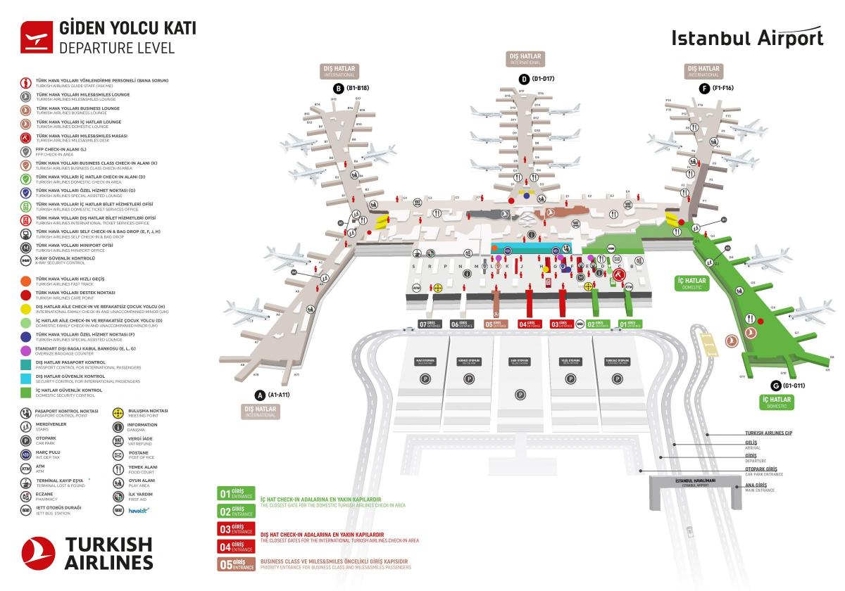 istanbul terminal mappa