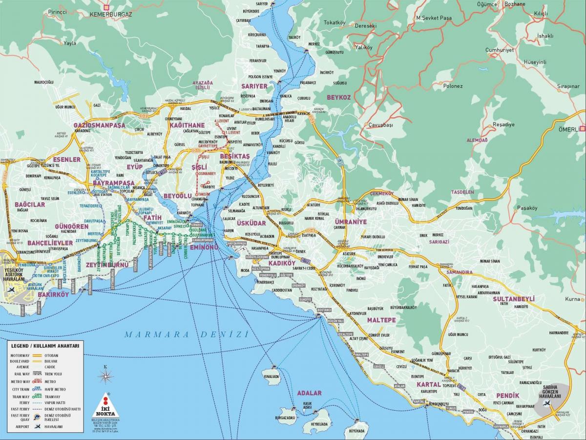 istanbul centro mappa