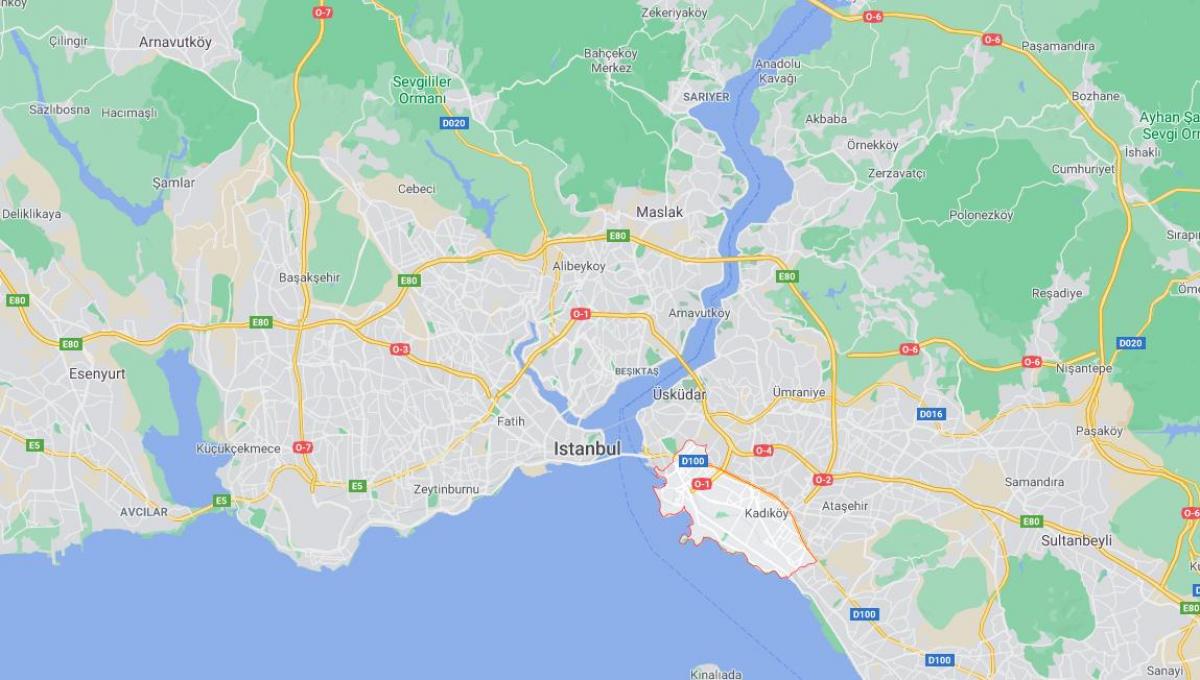 mappa di kadikoy istanbul