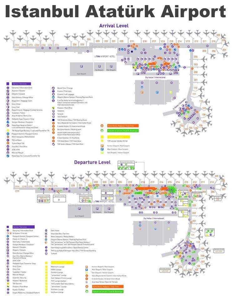 istanbul, turchia aeroporto mappa