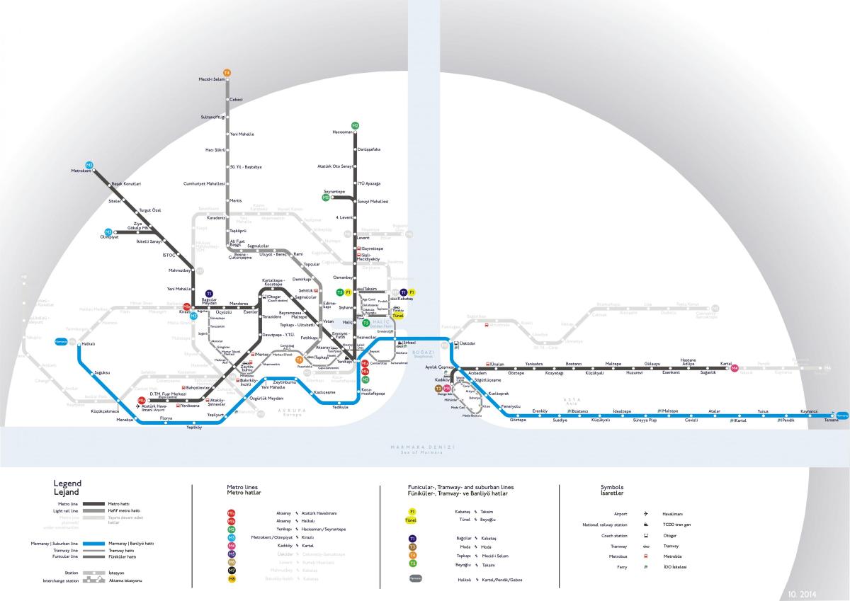 marmaray mappa della metropolitana