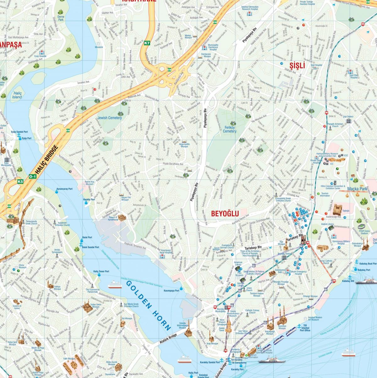 mappa di pera istanbul