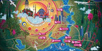 Istanbul centri commerciali mappa