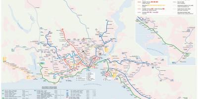 Istanbul rapid transit mappa
