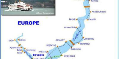 Bosforo traghetto mappa